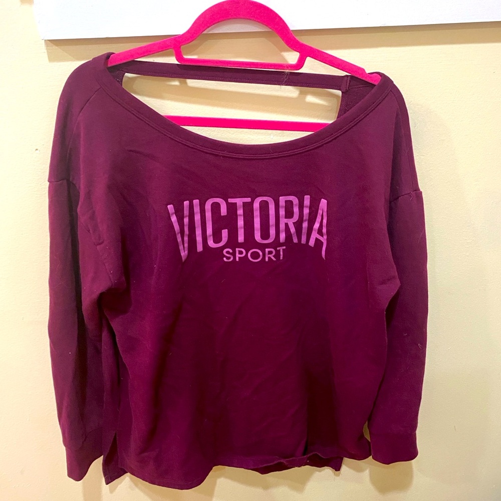 Victoria Sport Sweatshirt Purple, Small, Victoria’s Secret